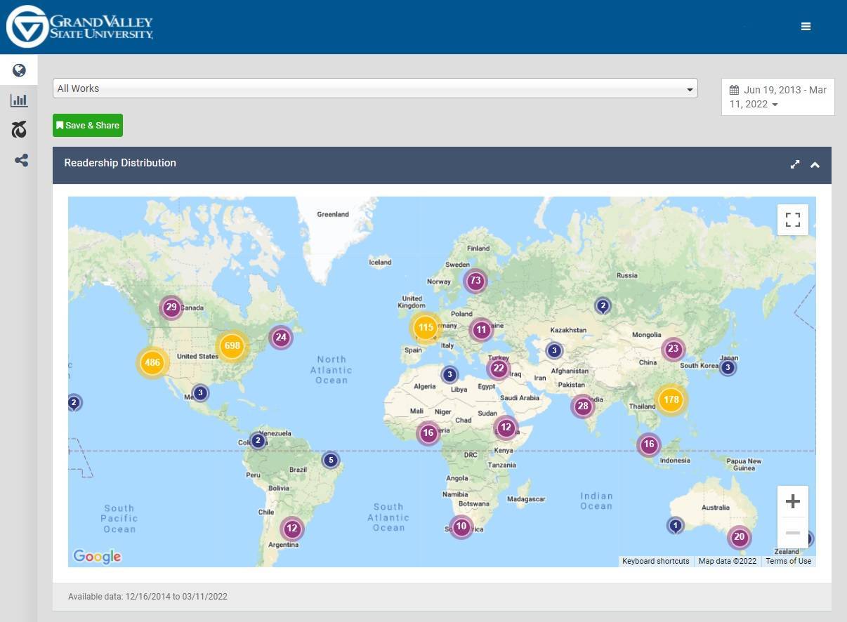 ScholarWorks Reader Dashboard